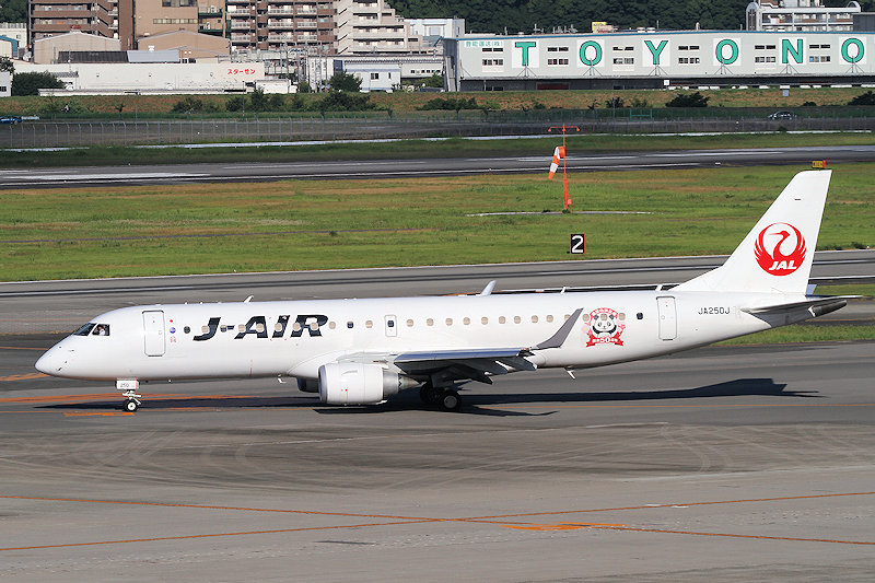 登録記号（レジ） JA250J 飛行機写真