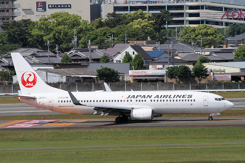 登録記号（レジ） JA307J 飛行機写真