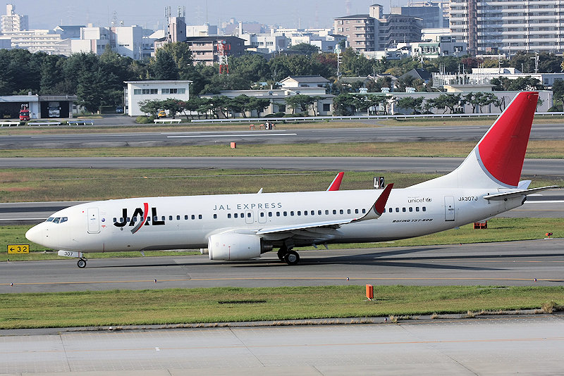 JAL EXPRESS 10周年　JEX（JALエクスプレス） B737-800 JA307J
