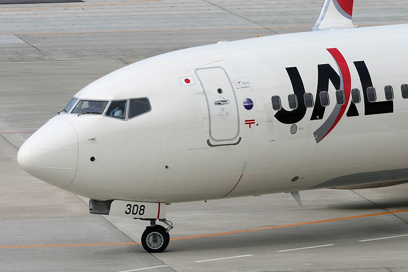 登録記号（レジ） JA308J 飛行機写真