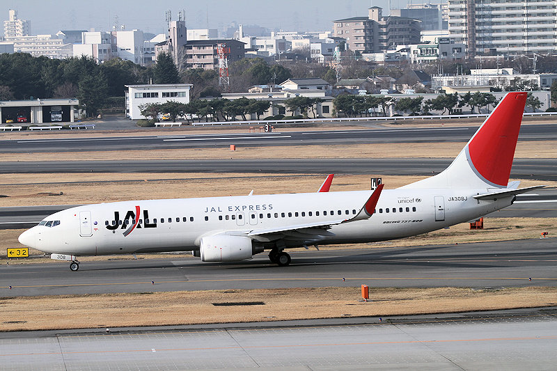 登録記号（レジ） JA308J 飛行機写真