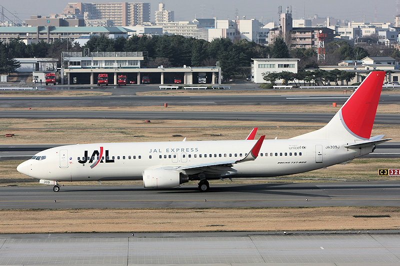 登録記号（レジ） JA309J 飛行機写真