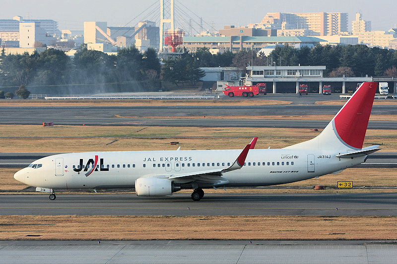 登録記号（レジ） JA314J 飛行機写真