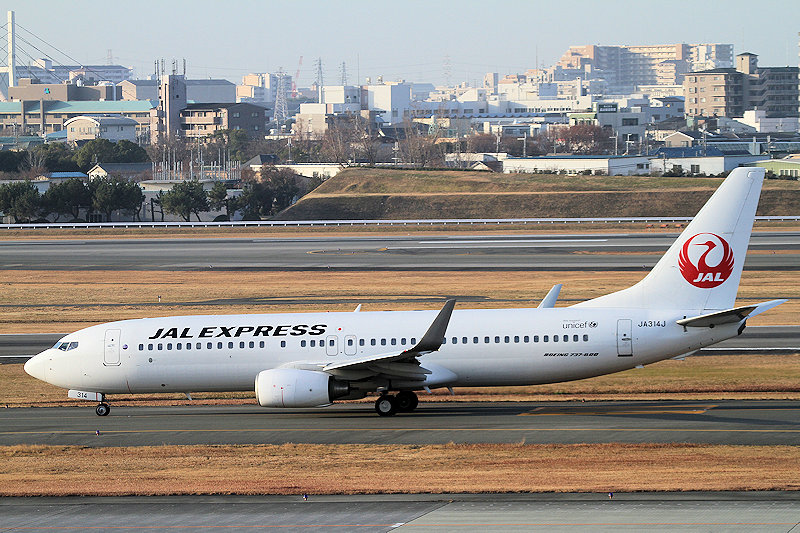 登録記号（レジ） JA314J 飛行機写真
