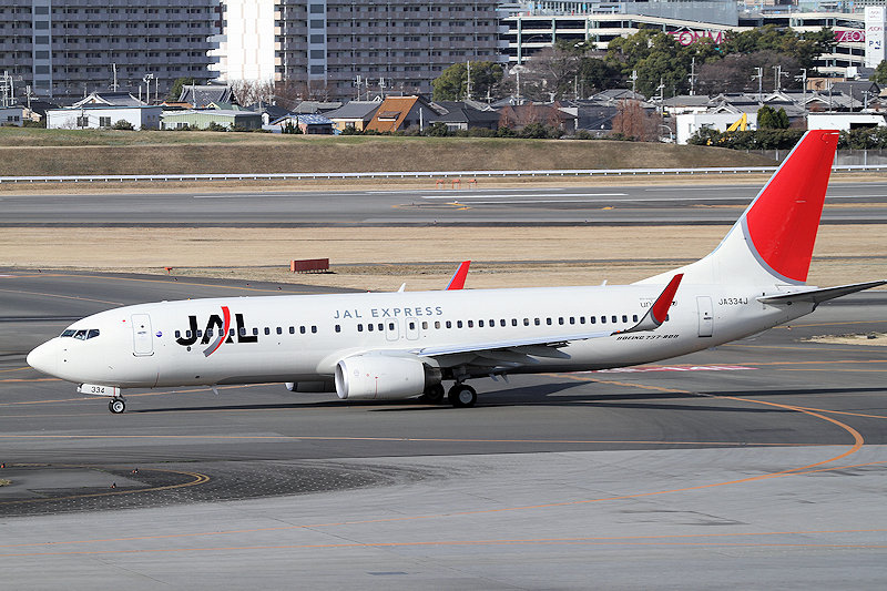 登録記号（レジ） JA334J 飛行機写真