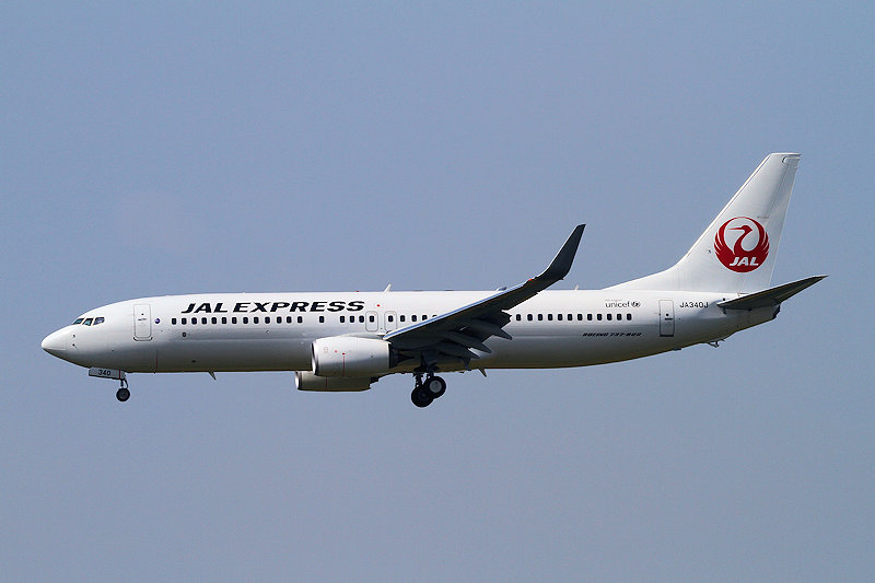 登録記号（レジ） JA340J 飛行機写真