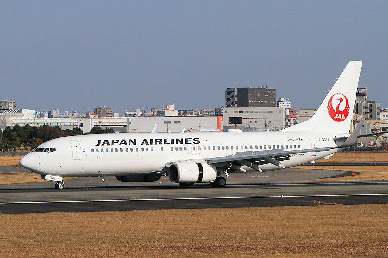 登録記号（レジ） JA341J 飛行機写真