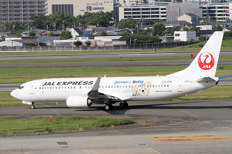 登録記号（レジ） JA341J 飛行機写真