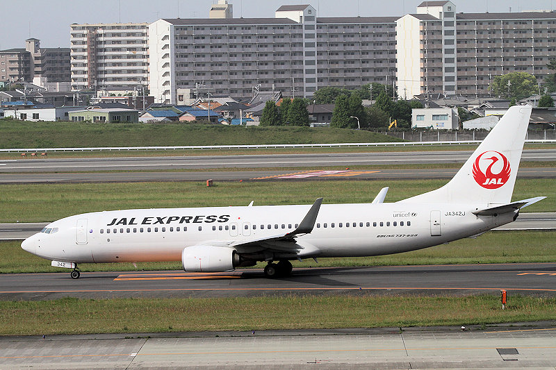 登録記号（レジ） JA342J 飛行機写真