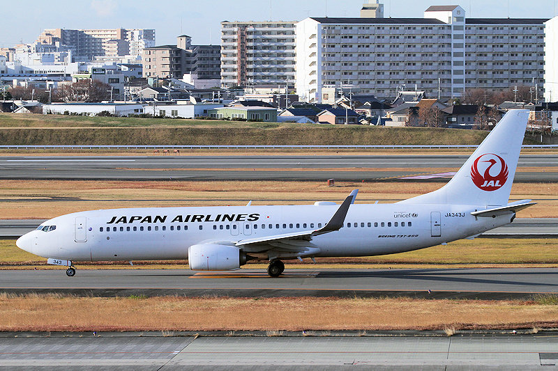 登録記号（レジ） JA343J 飛行機写真