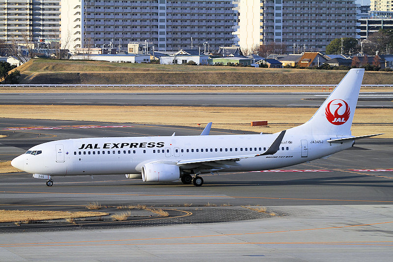 登録記号（レジ） JA345J 飛行機写真