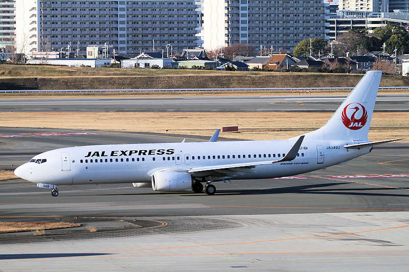 登録記号（レジ） JA349J 飛行機写真