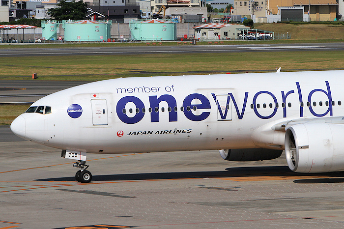 鶴丸塗装 member of oneworld JAL（日本航空） B777-200ER JA708J