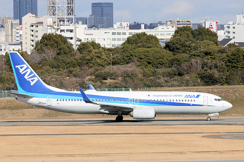 登録記号（レジ） JA75AN 飛行機写真