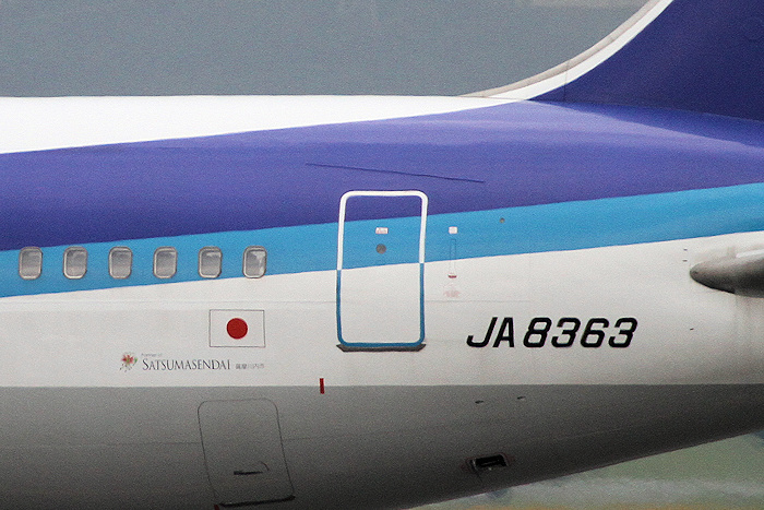 登録記号（レジ）JA8363 飛行機写真